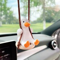 Car Rearview Mirror Anime Pendant Decoration Swing Little Duck Auto Interior Decoration For Car Products Interior Accessories