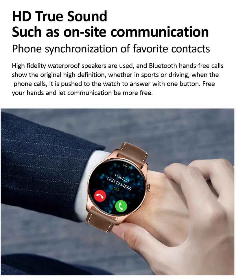 New HK4 Hero Smart Watch AMOLED 1.5 Inch Ltpo 2.5D Amplitude Mens NFC  Wireless Charging