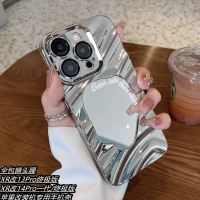 เครื่องดัดแปลง Apple xr เปลี่ยน 1314Pro เคสศัพท์มือถือมาพร้อมกับฟิล์มเลนส์หุ้มทั้งเครื่องป้องกันการตกหล่นเคสนุ่มชุบเงิน