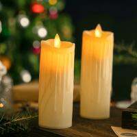 【CW】 Flameless LED Candles Light Simulation Flickering Pillar Tea Lights Home Decor