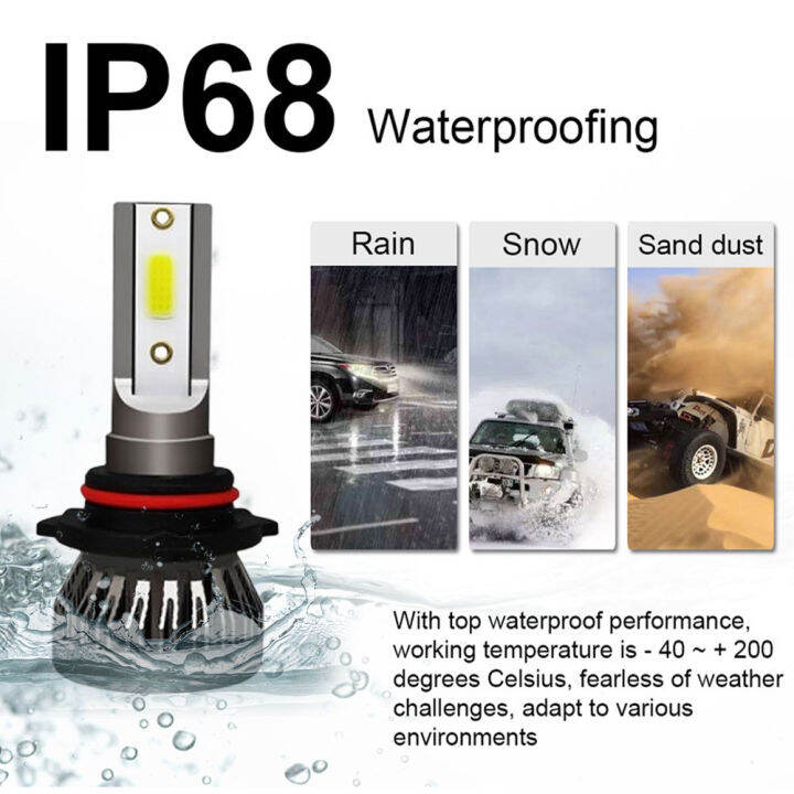 2ชิ้นรถไฟตัดหมอกหลอดไฟ-h1-h11-h4อัตโนมัติไฟตัดหมอก-ip68กันน้ำไฟหน้ารถชุดแปลง9005-9006-h7สำหรับชิ้นส่วนรถยนต์