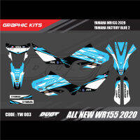 สติ๊กเกอร์วิบาก YAMAHA WR155R 2020 ทั้งคัน Graphic kit สติ๊กเกอร์เคลือบเงา สุดคุ้ม