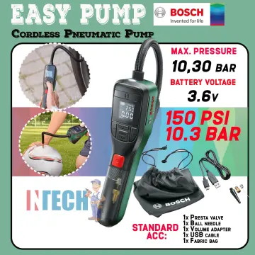 BOSCH EASYPUMP CORDLESS PNEUMATIC PUMP 3.6 V / 10,30 bar