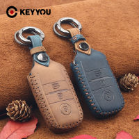 KEYYOU Leather Car Key Case Protector For Kia Ceed Rio Sportage R K3 K4 K5 Ceed Sorento Cerato Optima 2015 2016 2017 Key Cover