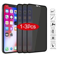 （AA NEW）1 3ชิ้น30องศาตัวป้องกันหน้าจอความเป็นส่วนตัวสำหรับ IPhone11 Pro13Anti SpyGlass สำหรับ IPhone XR X 8 7 Plus