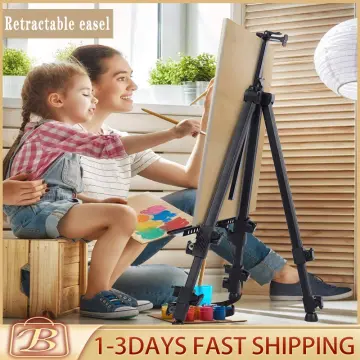 Portable Adjustable Metal Sketch Easel Stand Foldable Travel Easel