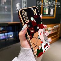 เคส Chenyyka สำหรับ Vivo Y19 Y5s Z1 Pro เคสการ์ตูนกระต่ายโชคดีเคสโทรศัพท์กันกระแทกลายขอบแฟชั่นเคสซิลิโคนคลุมทั้งหมดป้องกันเลนส์กล้อง