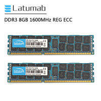 Latumab RAM DDR3 16G (2X8GB) หน่วยความจำเซิร์ฟเวอร์1600MHz PC3-12800 REG ECCโมดูลหน่วยความจำภายในDDR3