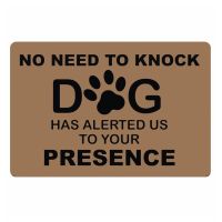 Funny No Need to Knock Dog Welcome Door Mat Floor Entry Dogs Doormat Rug Carpet Cool Housewarming Gift for Puppy Dog Lover Owner