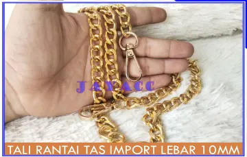 Jual Tas Selempang Wanita Terbaru Chain Rantai Selempang Gold Accessories