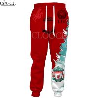 กางเกงขายาวลําลองสําหรับผู้ชายพิมพ์ลาย Cloocl Liverpool F.C . 3d