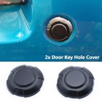 คู่รถประตูล็อค Key Hole Cover Cap Overlay Guard Trim อุปกรณ์ตกแต่งสำหรับ Suzuki Jimny JB64 JB74W 2019 2020 2021 2022