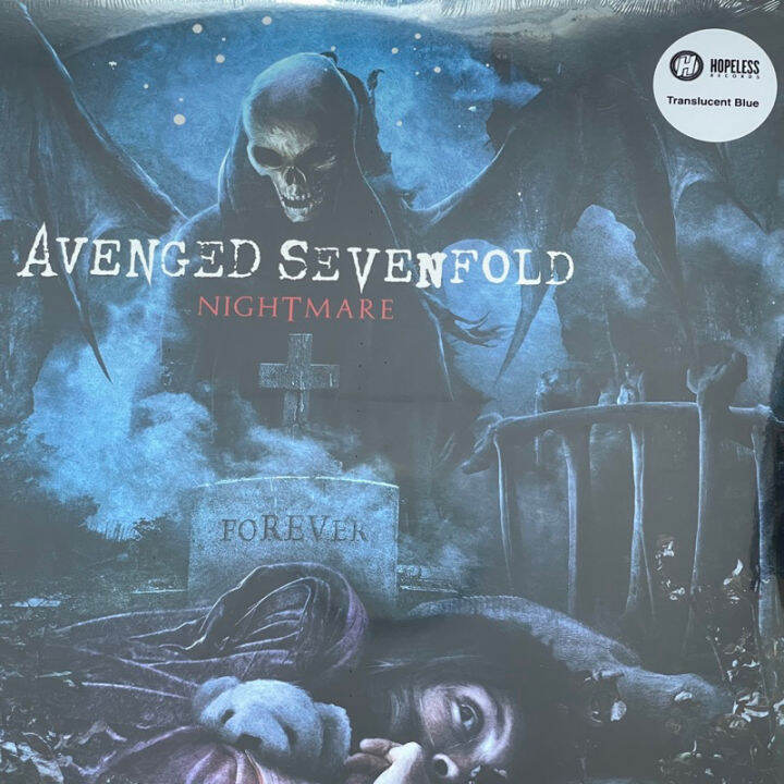 แผ่นเสียง-avenged-sevenfold-nightmare-2-x-vinyl-lp-album-limited-edition-blue-translucent-แผ่นเสียงมือหนึ่ง-ซีล