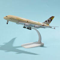 JASON TUTU 18-20ซม. Etihad Airways Airbus A380เครื่องบินรุ่น Diecast เครื่องบินโลหะเครื่องบินรุ่น Drop Shipping