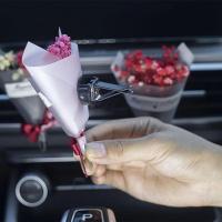 【DT】  hotFlower Bouquet Car Air Freshener Vent Clip Bouquet Aromatherapy Clip For Car Air Outlet Gypsophila Car Aromatherapy Clip Car