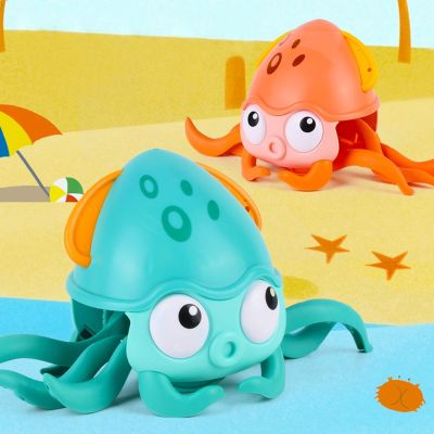 BEBIRA For Kids Shower Swimming Pool Children Water Toys Baby Toy Pull Walking Toys Water Game Octopus Wind-up Bath Toys Bathing Toys Baby Bath Toys