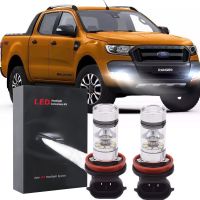 สำหรับ Ford Ranger (T6) ปี2012-2018-2ชิ้นหลอดไฟตัดหมอก LED สีขาว6000K