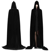 [pantorastar]Hooded Cloak Long Velvet Cape Christmas Halloween Cosplay Costumes