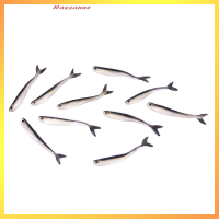 Hassanne 10pcs 80mm Soft Fishing Lure minnow น้ำเค็มน้ำจืดหนอนประดิษฐ์