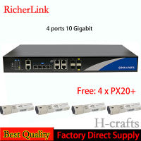 【Made in Germany】RicherLink RL8004ES 4-Port 10Gigabit PON Intelligent Network Management Switch Free 4xPX20+ OLT Fiber Optic Equipment EPON Compatible ONU Fiber Optic Modem 4-port 10Gigabit Switch Web network Management Globe prepaid wifi