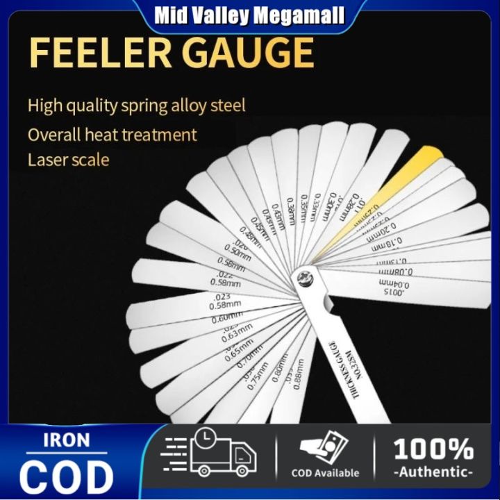 【FREE Shipping+COD】32 Blades Combination Feeler Gauge Metric Imperial ...