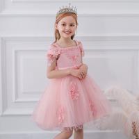 MQATZ 2022 One Shoulder Girls Dress Birthday Floral Party Princess Dress Girl Formal Wedding Evening Dress 3-10 Years