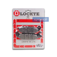 LOCKTE ผ้าดิสเบรกหน้ามอเตอร์ไซค์ HONDA W125 , CBR-150, MSX สีดำ MODEL W.125 จำนวน 1 ชิ้น