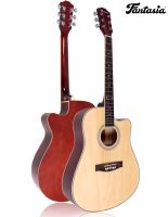 Fantasia Acoustic Guitar กีตาร์โปร่ง 41 นิ้ว ทรง Dreadnought คอเว้า ไม้สปรูซ/ลินเดน เคลือบด้าน รุ่น QAG411M ** กีต้าร์โปร่งมือใหม่ **