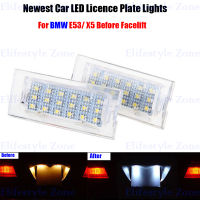 2 X LED จำนวนโคมไฟป้ายทะเบียน OBC ข้อผิดพลาดฟรี18 LED สำหรับ BMW E53 X5ก่อนที่จะดึง