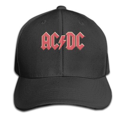 2023 New Fashion MenS Relaxed Adjustable Cap Ac Dc Rock Band Logo Acdc Sports Ac Dc Rock N Roll Guitar Simple Peaked Cap Womens MenS Casual Hats，Contact the seller for personalized customization of the logo