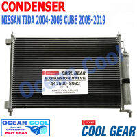 แผงแอร์ ทีด้า 2005 - 2019 , นิสสัน คิวบ์ 2004 - 2019 CD0029 Cool Gear รหัส DI447780-36304W CONDENSER Nissan TIDA , CUBE รังผึ้ง คอนเดนเซอร์ แผงคอยล์ร้อน นิตสัน ทีดา พ.ศ. 2548 ถึง 2562 อะไหล่ แอร์ รถยนต์