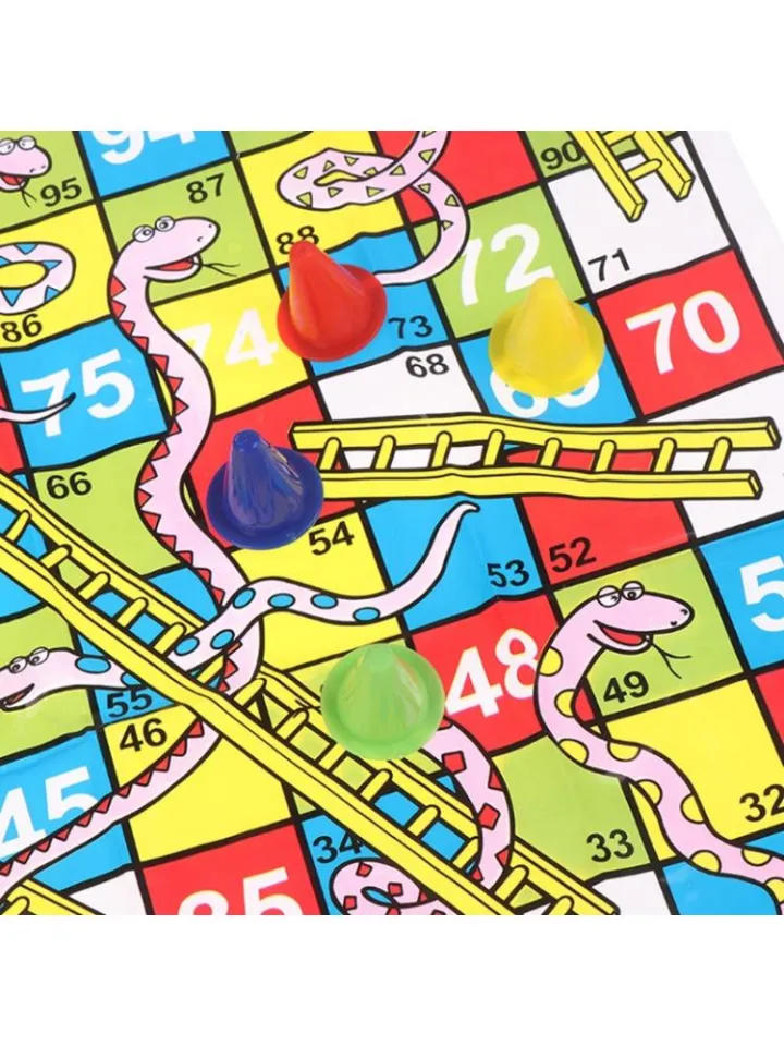 Jogo de tabuleiro snake ladder set voo jogos educacionais jogos juegos oyun  portátil festa familiar jogos engraçados brinquedos engraçados para  crianças adultos