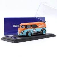 Liber64 1:64 T1รถตู้ขนมปังกับราวหลังคารุ่น Advan Martini Guif Sup Die Cast