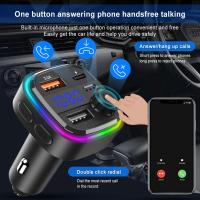 USB Car Fast Charger Support Power-Off Memory Play Multifunctional Player Function Transmitter MP3 Bluetooth Fm Z3N3