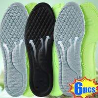 6pcs Soft Memory Foam Insoles for Shoes Sweat-Absorbing Breathable Deodorant Insole for Feet Orthopedic Sponge Shoe Inserts Pads