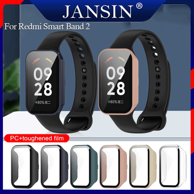 เคส For Xiaomi Redmi Band 2 Smart Watch เคส เคสป้องกันรอบด้าน 360° เคสแบบเต็มจอ เคส Redmi Smart Band 2 เคส เคสป้องกัน ฟิล์ม ฟิล์มป้องกัน ฟิล์มกระจกนิรภัย HD ฟิล์ม