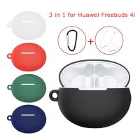 ☃ 3 in 1 Silicone Case Cover for Huawei Freebuds 4i TWS Wireless Earphones Protective Skin Pouch for Freebuds 4i Case Accessories