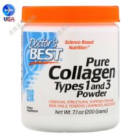 เฉพาะจุด American Doctors Best Collagen Powder Type 1และ Type 3ดูดซึมง่าย200g