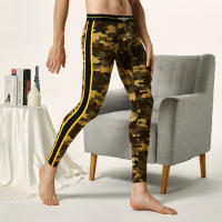 2021 Autumn New Mens Long Johns Seobean Brand Cotton Camouflage Mens Long Johns Leggings