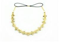 holesale retail charming Fshion green gems stone handmade Elastic headband party hari accessories