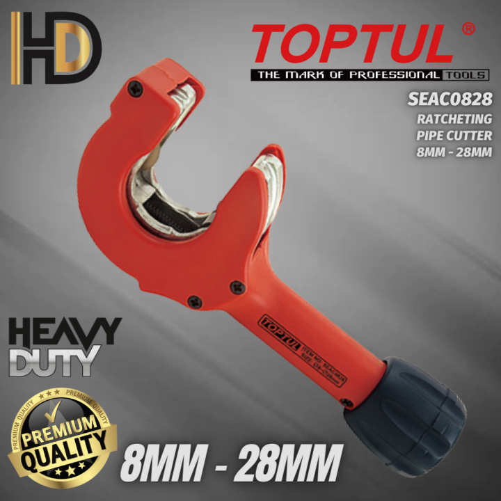 TOPTUL Ratchet Pipe Cutter / Heavy Duty Pipe Cutter With Ratchet Mode