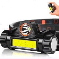 New Headlight COB+XPE Mini Strong Light Outdoor Waterproof Headlight Emergency Headlight Dual Light Source With Magnet