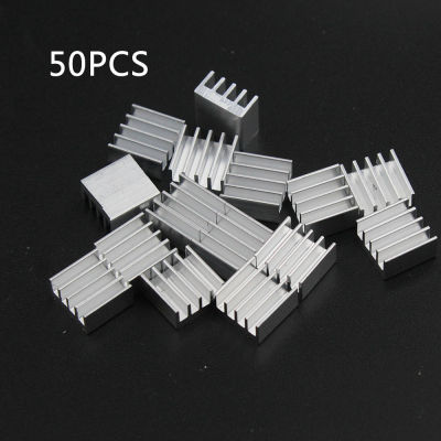 50pcs/lot Aluminum Heatsink 8.8*8.8*5mm Electronic Chip Radiator Cooler w/ Thermal Double Sided Adhesive Tape for IC 3D Printer Adhesives Tape