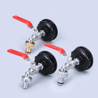 ทนทาน IBC Tank Tap Adapter S60*6 เกลียวหยาบถึง 1/2 3/4 Connector เปลี่ยนวาล์ว Garden Home Valve Fitting Faucet-Tutue Store