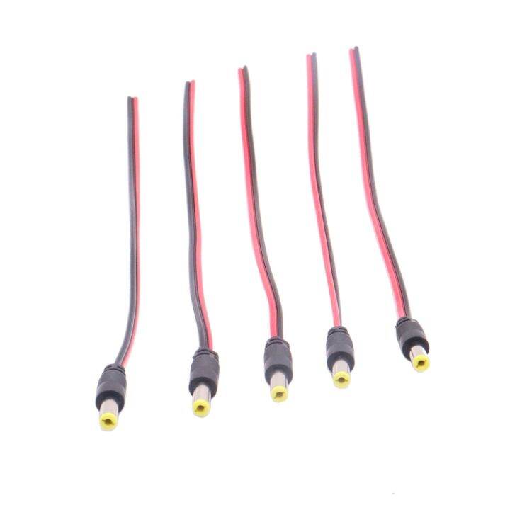 on-sale-dc-power-connector-12v-24v-ชายหญิง-led-ปลั๊ก-pigtail-cable-adapter-สำหรับ-hoom-กล้องวงจรปิด5050-3528-led-strip-dc-ลวด5-5-2-1มม