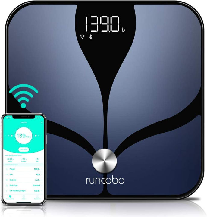 Arboleaf Smart Scale for Body Weight Bathroom Scale Digital Scale Body  Weight and Fat, Wi-Fi Bluetooth, Smartphone APP, 14 Body Metrics, Wireless  Cloud-Storage, Unlimited Data and Users, BMI, BMR 1 Count (Pack