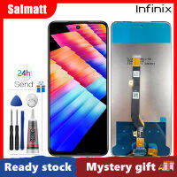 Salmatt ของแท้สีดำขนาด6.78นิ้วสำหรับ Infinix เปลี่ยนชิ้นส่วนจอสัมผัสแอลซีดีของเครื่องแปลงดิจิทัล X6831 30 Hot30