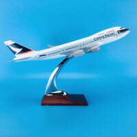 ABaza ขายร้อน ABS วัสดุ1:230 30ซม. เครื่องบิน Aircrafts Boeing B747-400 Cathy Pacific Plane ModelM