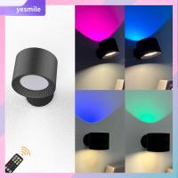 YESMILE ชาร์จใหม่ได้ โคมไฟติดผนัง LED แบบ sconce รีโมทคอนโทรล ระบบสัมผัส หมุนได้360 ° ไฟติดผนัง ของใหม่ ไร้สายแบบไร้สาย ไฟอ่านหนังสือตอนกลางคืน