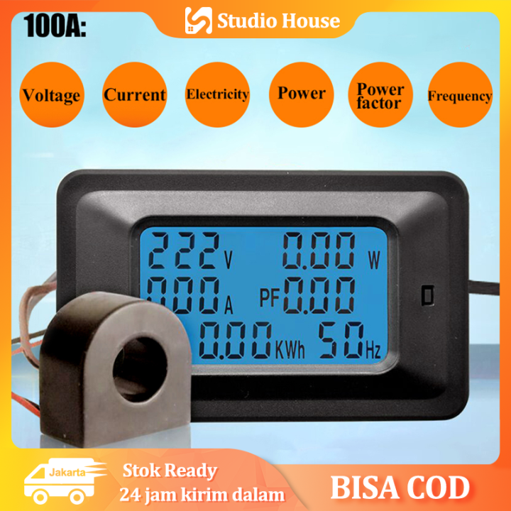 AC WATTMETER Watt Meter Digital 20A 100A 110V 220V Digital Power